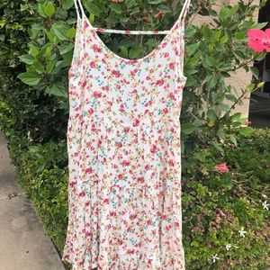 Floral Sundress w/ Spaghetti Straps & Open back
